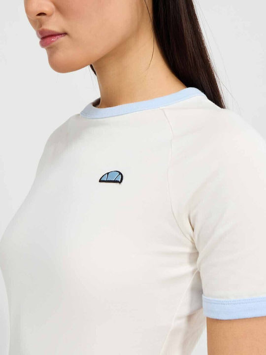 Teriasca Damen Sportlich T-Shirt Ecru