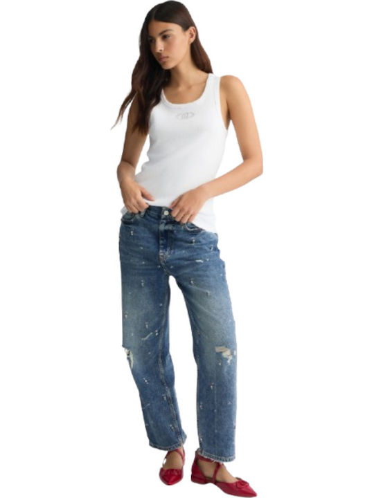 Women's Summer Cotton Sleeveless Top White