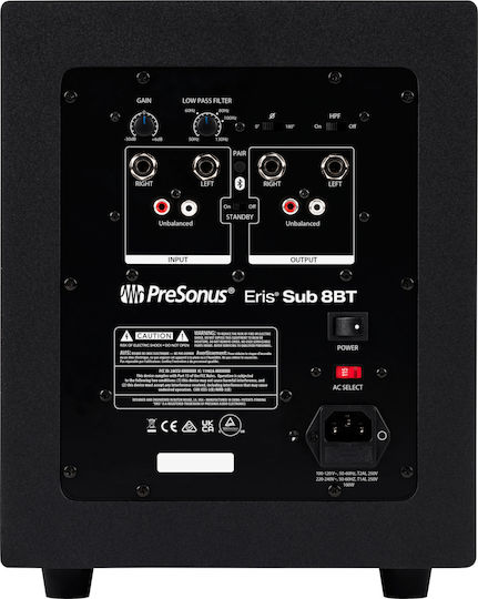 Presonus Eris Sub8 APA2023-00947 Wireless Active Subwoofer with Speaker 8" 50W Black