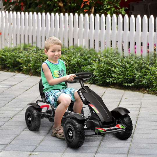 Go Kart One-Seater with Pedal Black for 5+ Years