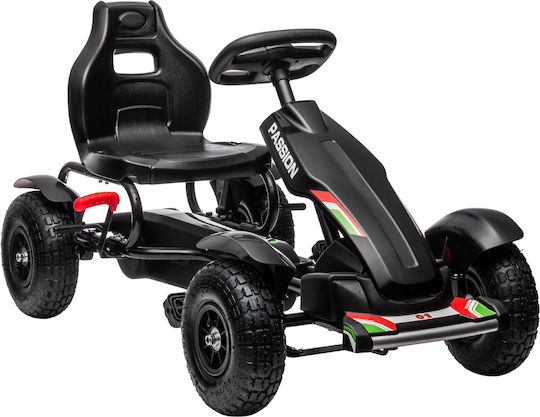 Go Kart One-Seater with Pedal Black for 5+ Years