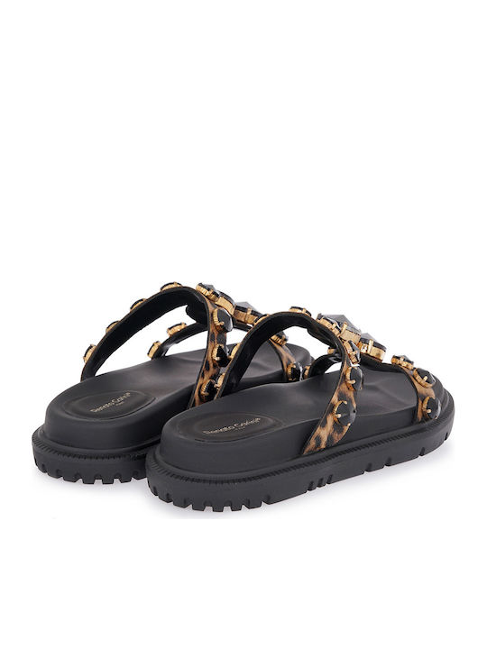 Women's Flat Sandals in Black Color