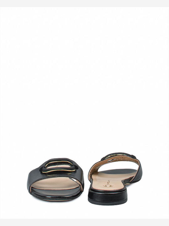 Sandale Casual Damă Din Piele Negru