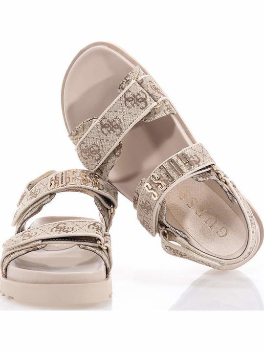 Women's Flat Sandals Beige