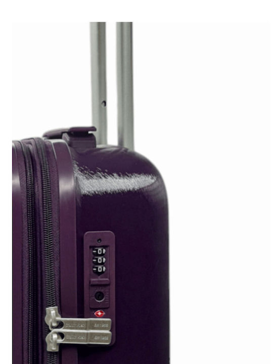 Calvin Klein Großer Hart-Reisekoffer Lila mit 4 Rädern Höhe 79cm