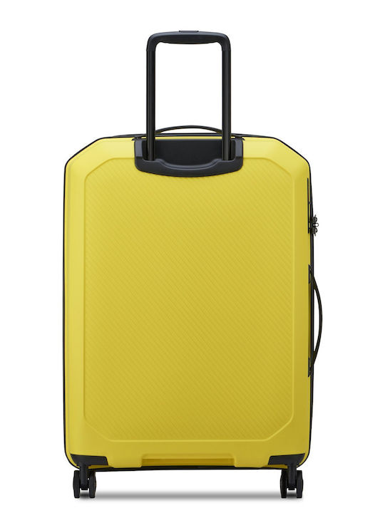 Delsey Anvers Medium Hard Bright Yellow Suitcase with 4 Wheels Height 64.5cm