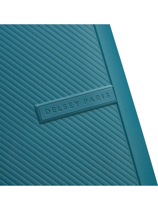 Delsey Anvers Μεγάλη Βαλίτσα Ταξιδίου Σκληρή Teal Blue με 4 Ρόδες Ύψους 75.5εκ.