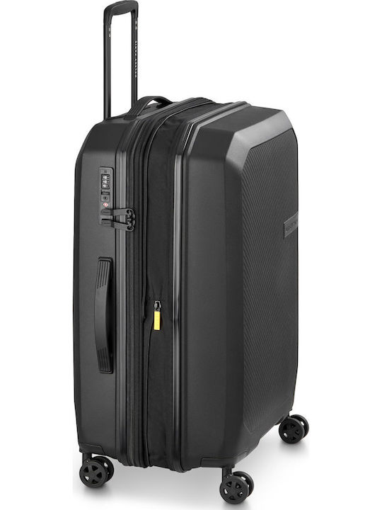 Delsey Anvers Medium Hard Suitcase Black With 4 Wheels Height 64.5cm