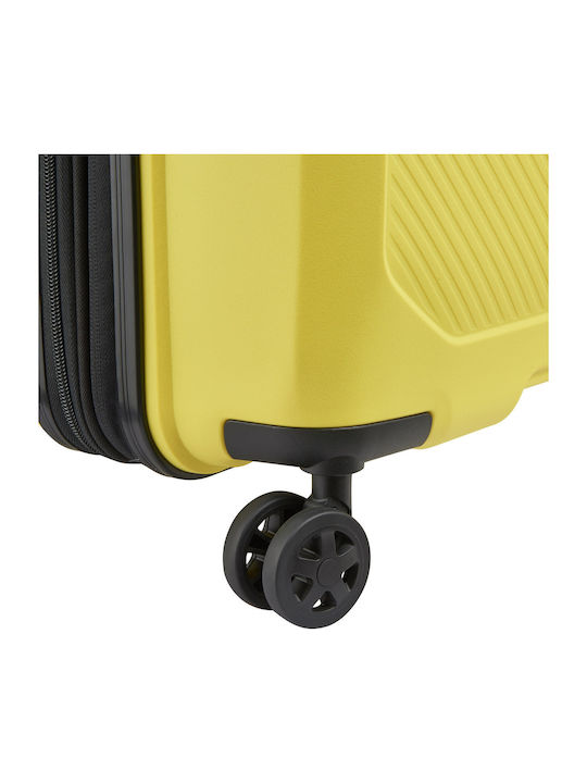 Delsey Anvers Medium Hard Bright Yellow Suitcase with 4 Wheels Height 64.5cm