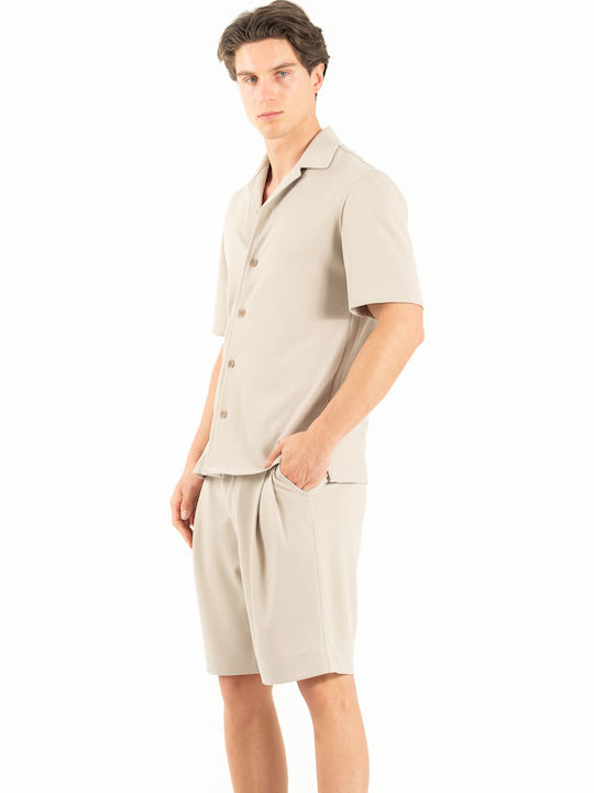 Κοντομάνικο Πουκάμισο Beige