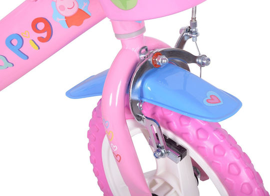 Dino Bikes Peppa Pig 12" Παιδικό Ποδήλατo Πόλης Ροζ