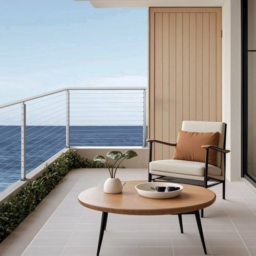 Vevor Κουπαστή για Περίφραξη Κήπου από Χάλυβα 42x2x2εκ. Ασημί