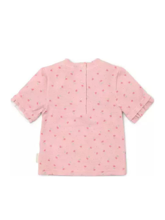 Παιδική Μπλούζα Κοντομάνικη Blush Sunny Flowers