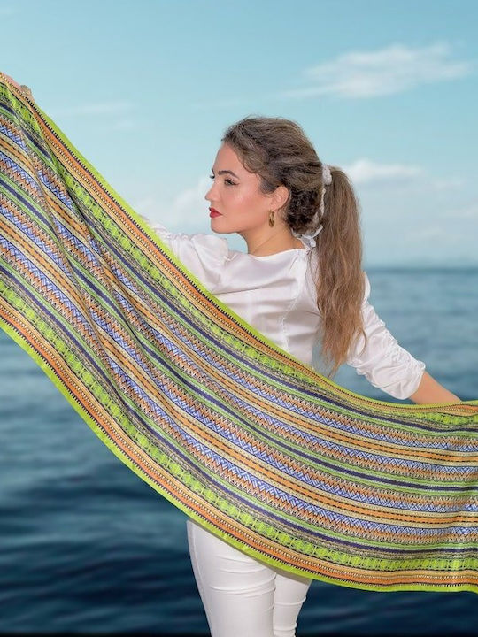 Kalfas Luxury Silk Fular de damă din mătase Multicolor