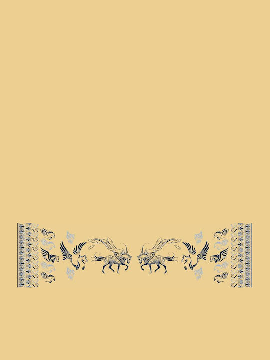 Kalfas Luxury Silk Women's Silk Scarf Gold
