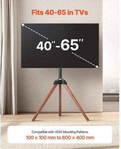 Vevor TYSDLDDSJZJZLU43E001V0 Βάση Τηλεόρασης Δαπέδου έως 65" και 45kg
