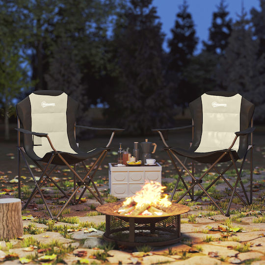 Outsunny Chair Beach Beige 102x25x25cm