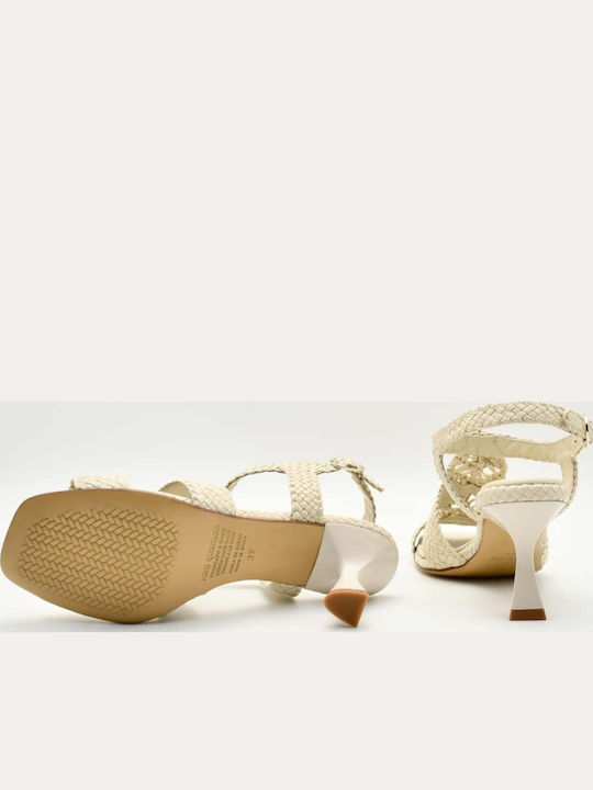 Leather Sandals Beige