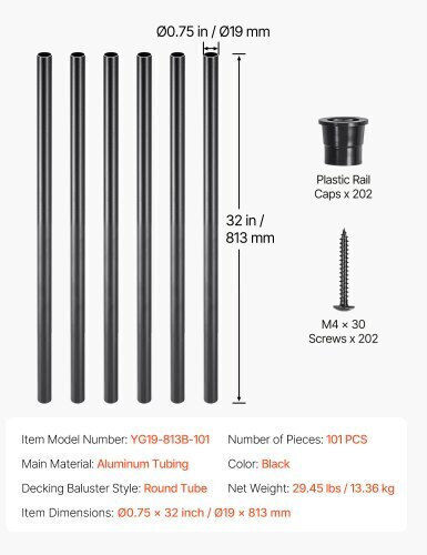 Vevor Grilles 101pcs
