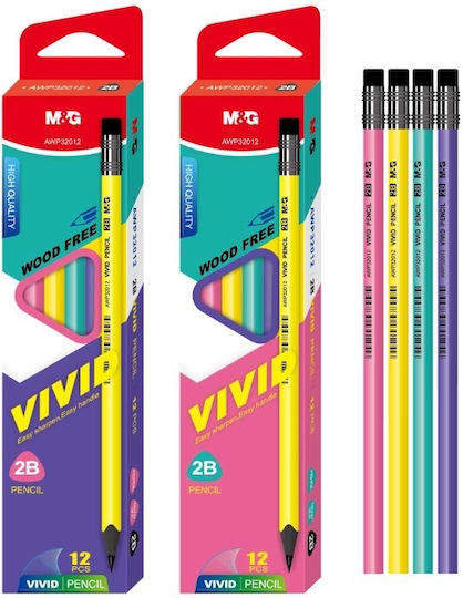 Μολύβι Σβήστρα Vivid 2b M&g