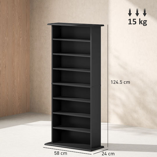 HomCom Επιδαπέδια Θήκη 360 CD 58x24x124.5cm