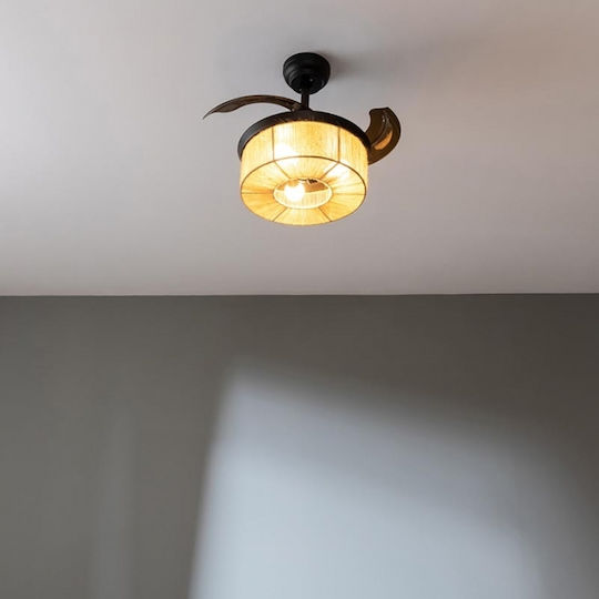 Cecotec EnergySilence Aero 3600 Invisible Ανεμιστήρας Οροφής 92cm με Φως Μπεζ / Μαύρος