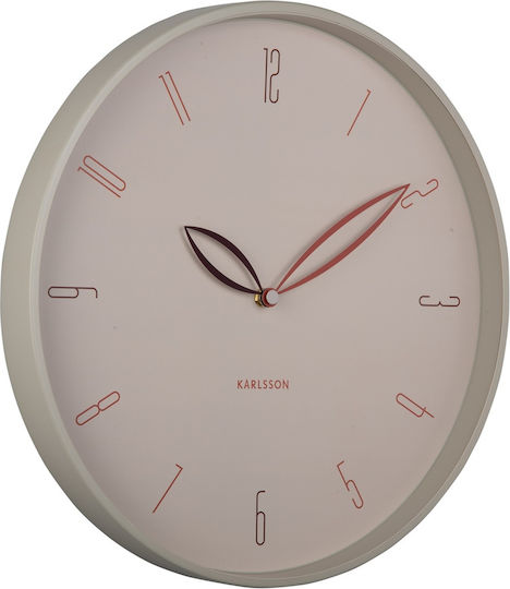Karlsson Ρολόι Τοίχου Petals Wall Clock– Μεταλλικό Ρολόι Ø40 Cm Ka6012wg