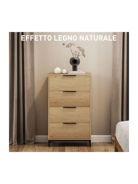 Comoda pentru Dormitor cu 4 sertare Open Café 62x35x105buc