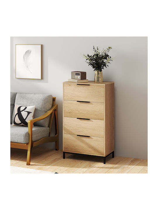 Comoda pentru Dormitor cu 4 sertare Open Café 62x35x105buc