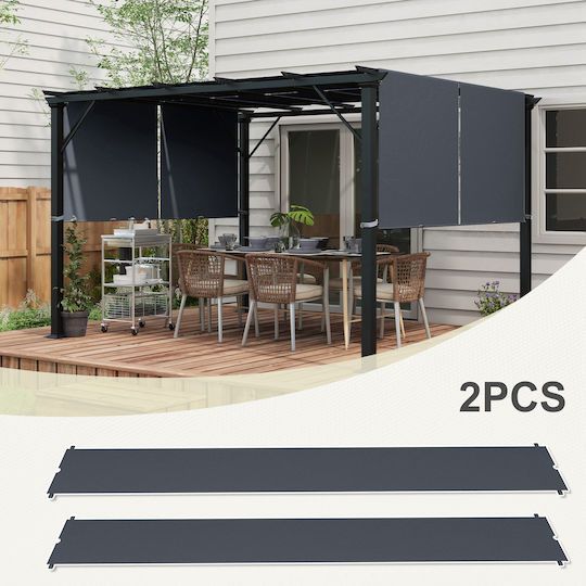 Outsunny Κάλυμμα για Κιόσκι Γκρι 3x3m