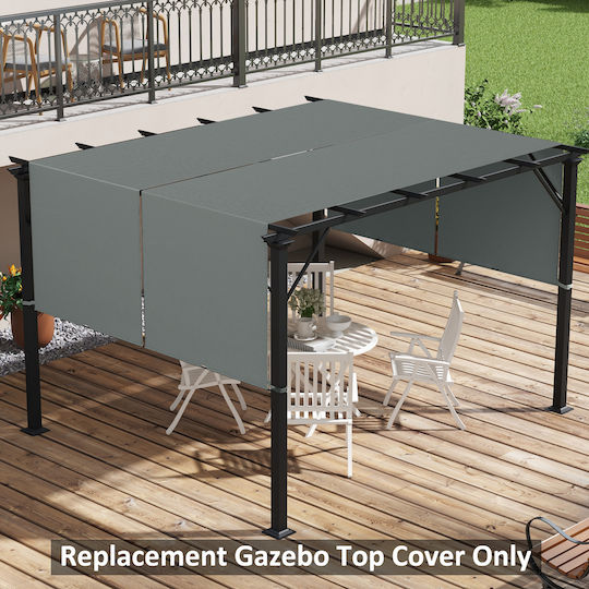 Outsunny Κάλυμμα για Κιόσκι Γκρι 3x3m