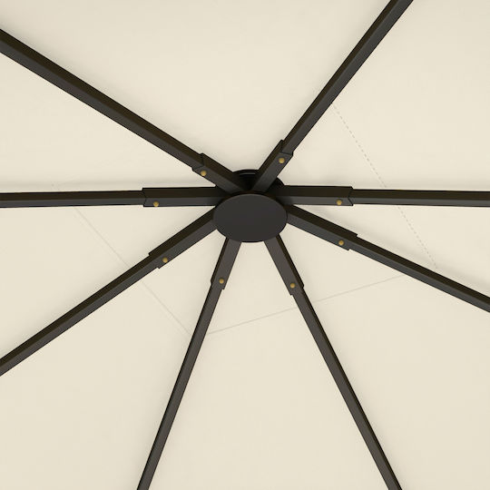 Outsunny Gazebo Cover White 3x3m