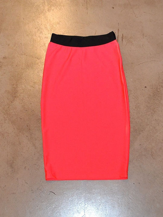 Midi Φούστα NEON PINK