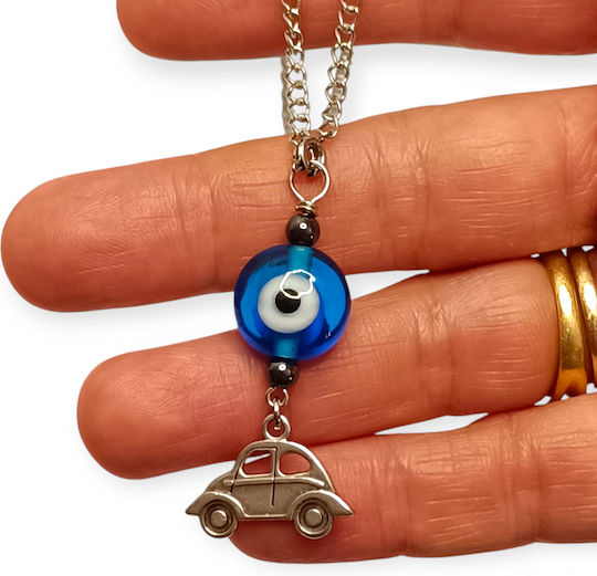 The Art of Beading Car Charm in Silver Color