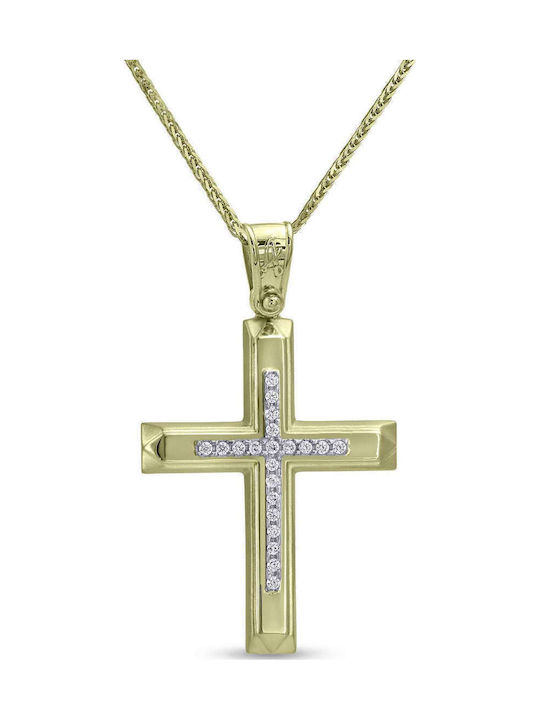 CHrysolithos Women's Gold Cross 9K