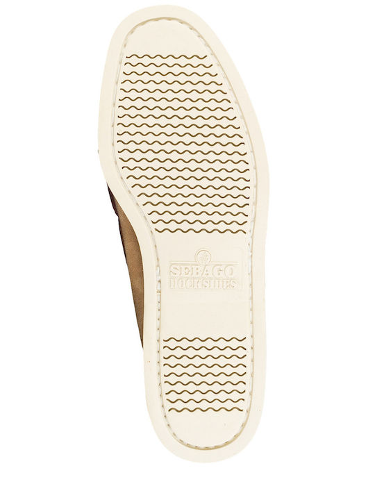 Portland Men's Suede Boat Shoes Beige