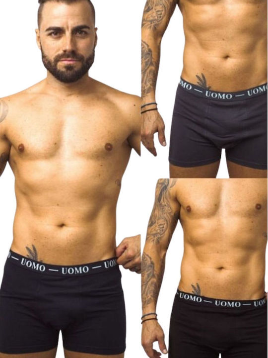 1012 Slipuri pentru bărbați Black/anthracite/blue 3Pachet