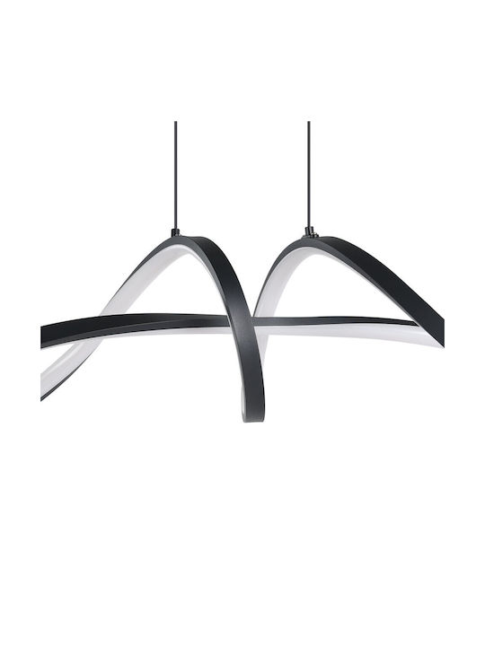 Eglo Pendant Κρεμαστό Φωτιστικό Μαύρο LED 70.5x23εκ.