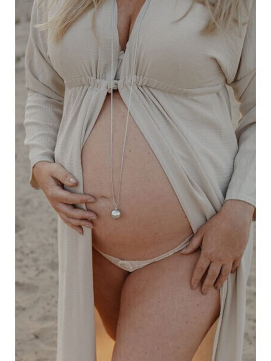 Proud Mama Charm Εγκυμοσύνης από Ασήμι Γκρι