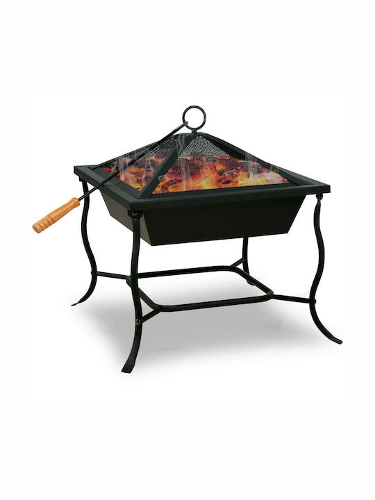 Gardebruk Focar În aer liber din metal Gri 45x45x31cm