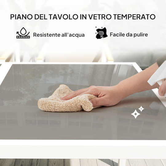 Set Sala De Mese Pentru Exterior 5 Piese Multicolore