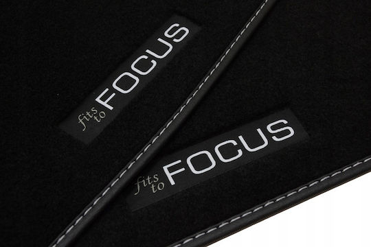 Me Premium Set of Front and Rear Mats 4pcs for Ford Focus 2010-2018 Black