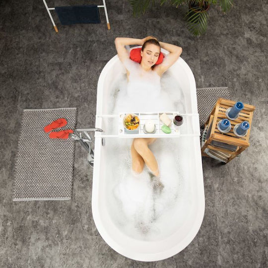 Relaxdays Support Extendable White 67.5-101.5 X 20.5 Cm