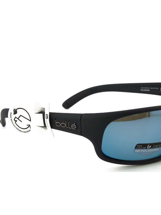 Bolle Anaconda Bărbătești Ochelari de soare cu Negru Cadru și Negru Polarized Lentilă BS027008