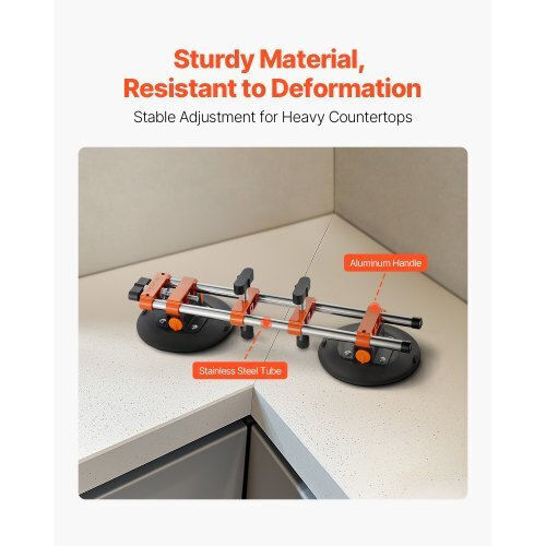 Vevor Aluminum Double Work Suction Cup 152.4mm with Max Lifting Weight 240kg