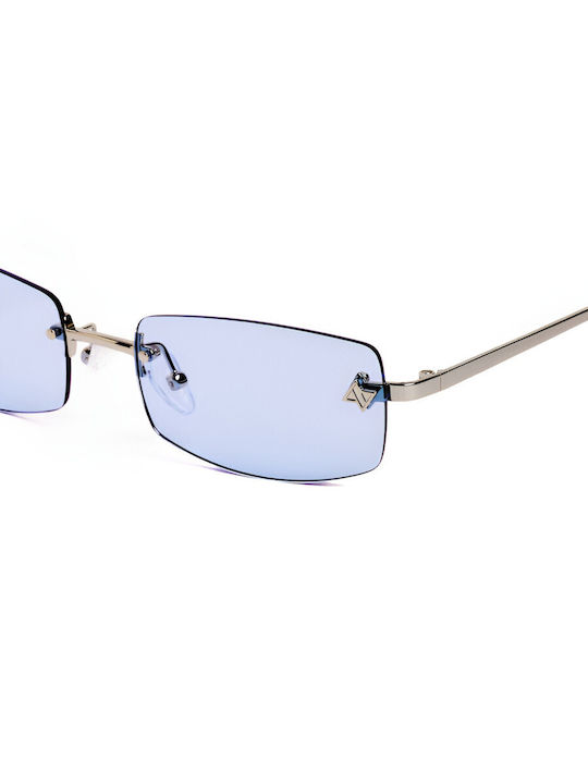 AV Sunglasses Angel Unisex Γυαλιά Ηλίου με Μπλε Μεταλλικό Σκελετό και Μπλε Φακό 126-BLUE