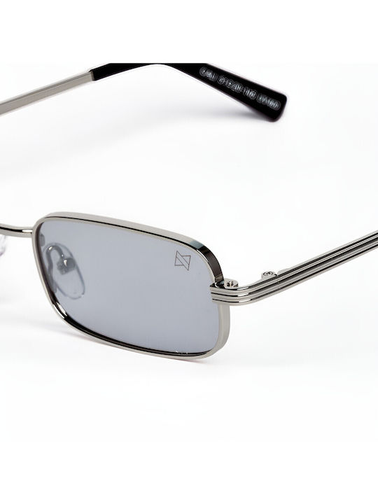 AV Sunglasses Cali Unisex Γυαλιά Ηλίου με Ασημί Μεταλλικό Σκελετό και Ασημί Καθρέφτη Φακό 128-SILVER