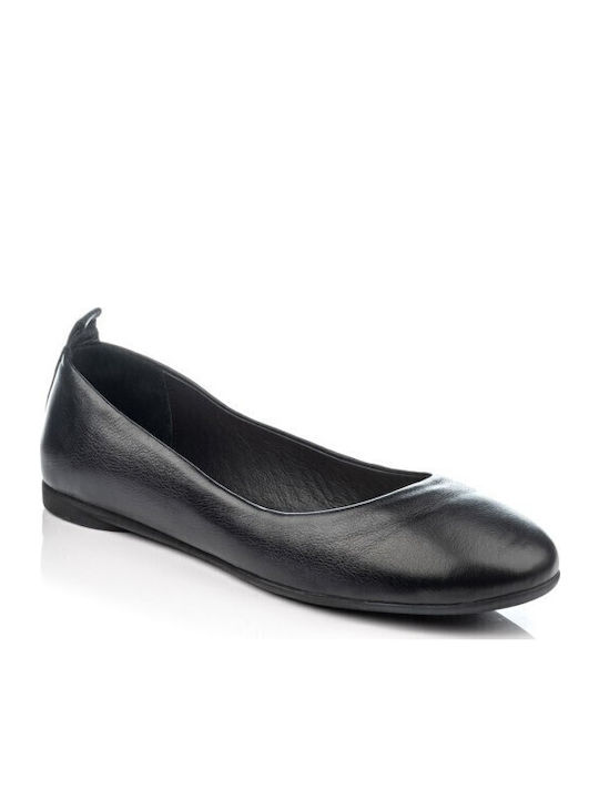 Leather Ballerinas Black