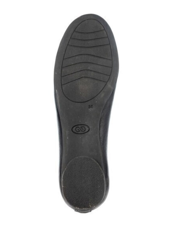 Leather Ballerinas Black