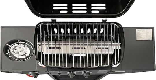 Gas Grill with 2 pcs 4.7kW and Side Burner